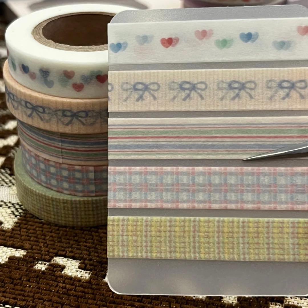 海外作家 韓国マスキングテープ 切り売り 5種 各柄25cm - メルカリ
