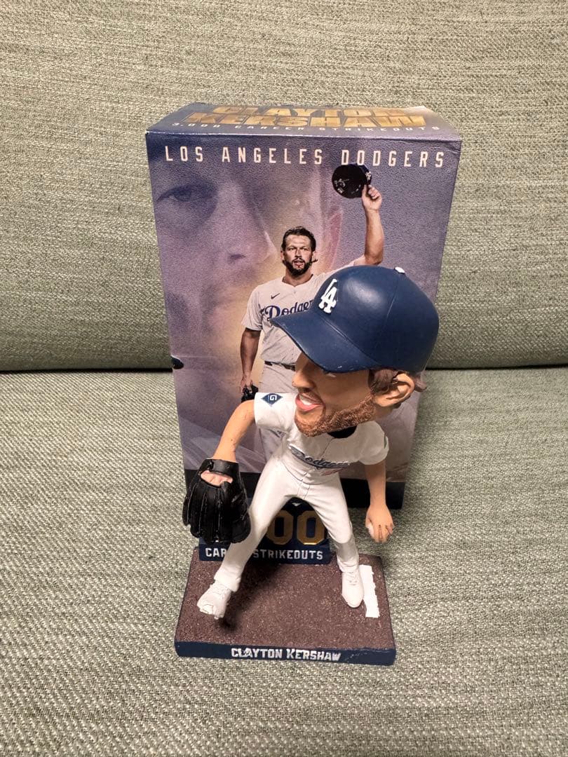 球場限定 9/20クレイトン カーショー 3000奪三振 ボブルヘッド