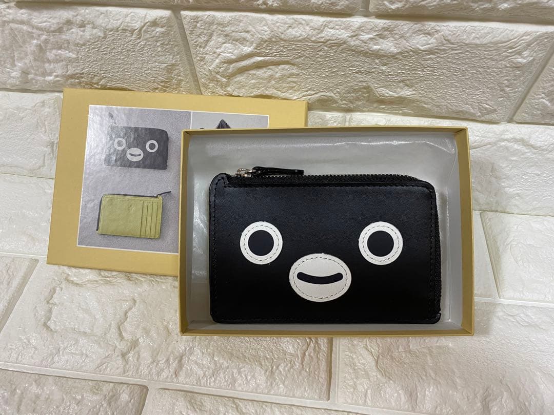 Suicaのペンギン 本革L字型ファスナーミニ財布［日本製］「Suicaの