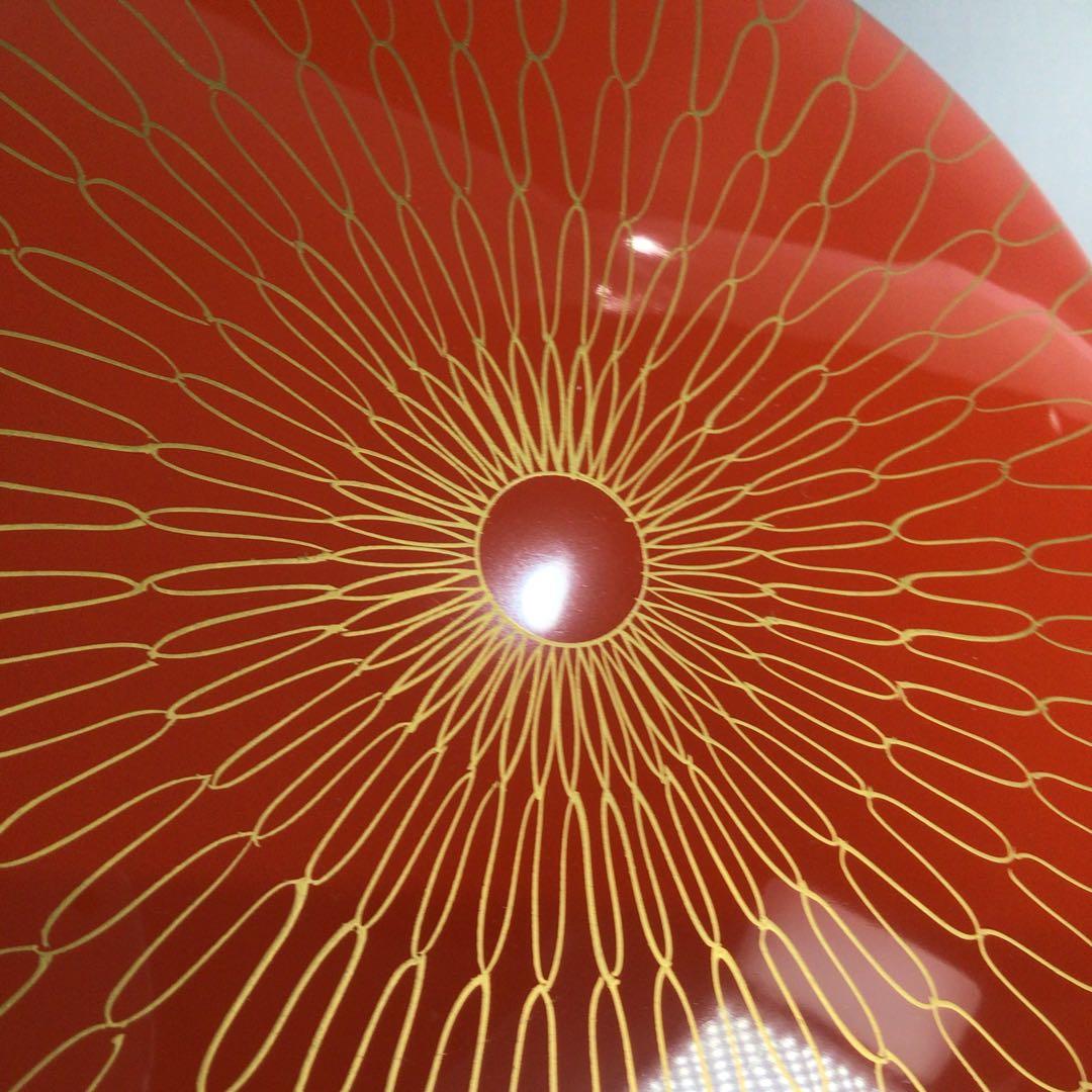 Ｐ３２６　喰籠　『山中塗』『表千家　堀内宗完　書付』『掛子添』『朱網食篭』　共箱