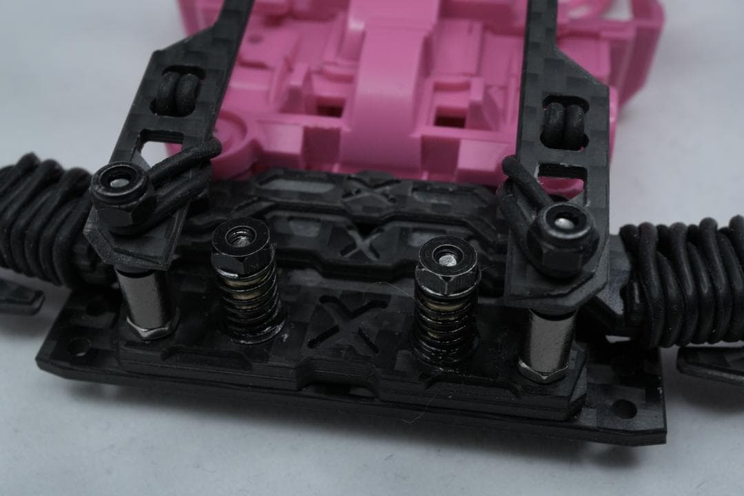 ミニ四駆 CNC精密加工 MSフレキ＋ATアンカーバンパーセット ピンク