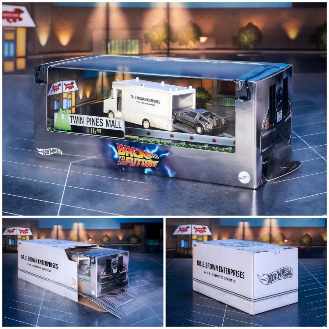 ホットウィール RLC 40周年記念 デロリアン タイムマシンセット BTTF