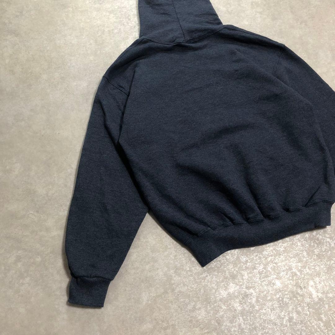 90sヴィンテージ ラッセルアスレティック無地スウェットパーカー青タグメキシコ製
