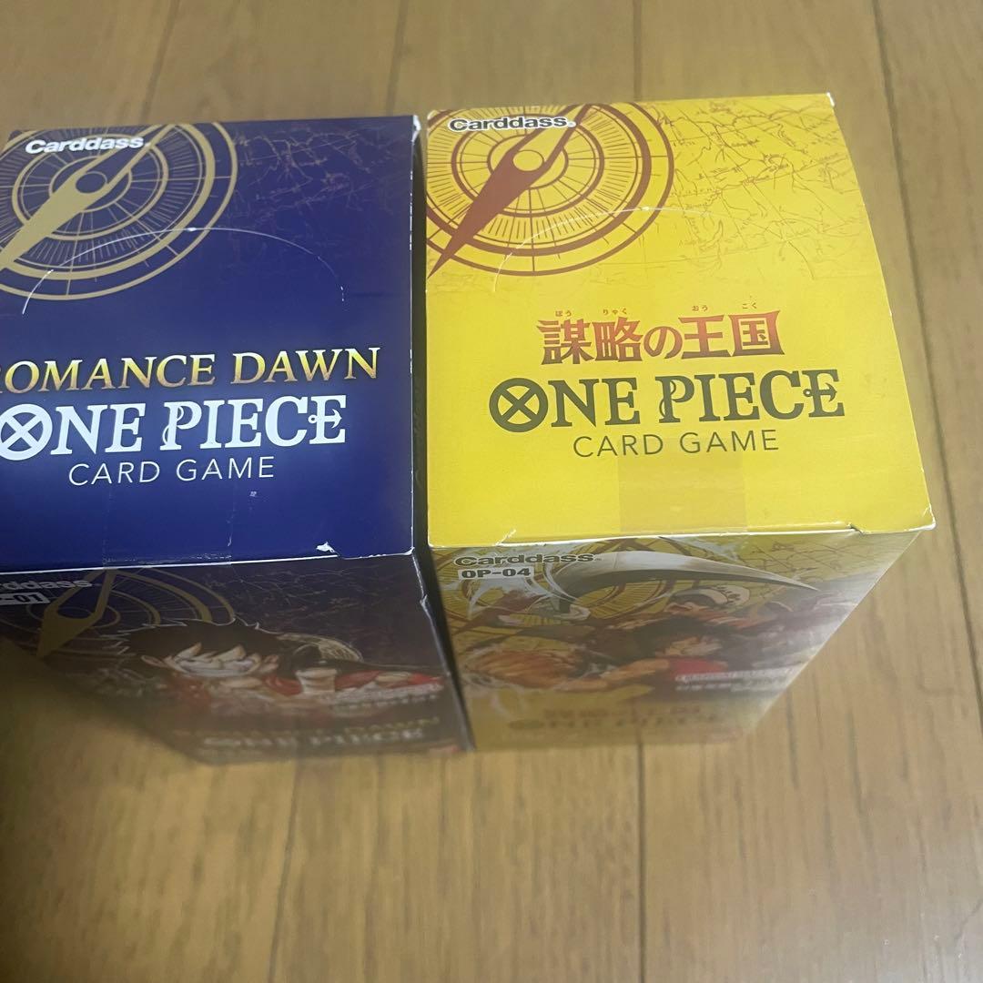 新品未開封テープ付きONEPIECEカードゲーム謀略の王国＆ロマンスドーン