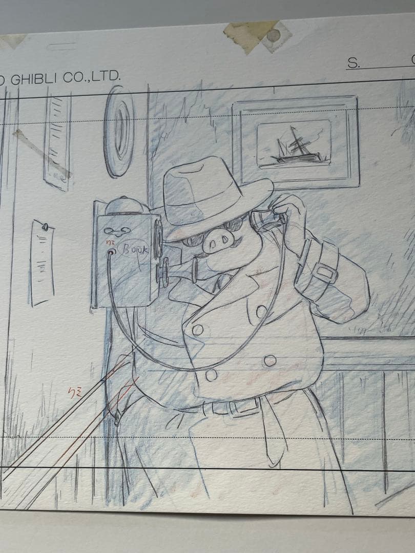 【激レア】紅の豚　レイアウト展　実寸レプリカ　宮崎駿　ジブリ