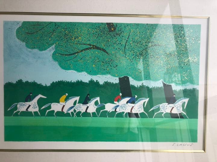 良い セルジュ ラシス Lassus セルジュ・ラシス 「森の乗馬・Ⅰ