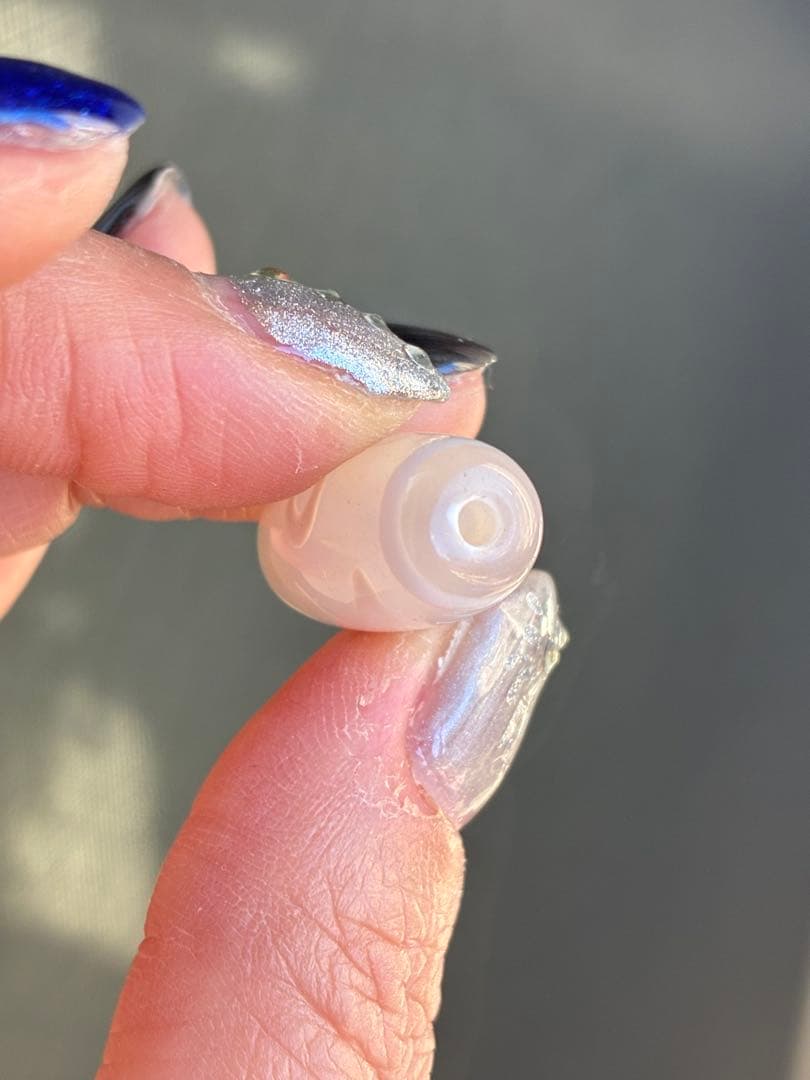 高品質✨艶とクリア感あり　老玉髄　天然白天珠　閃電五眼天珠✨