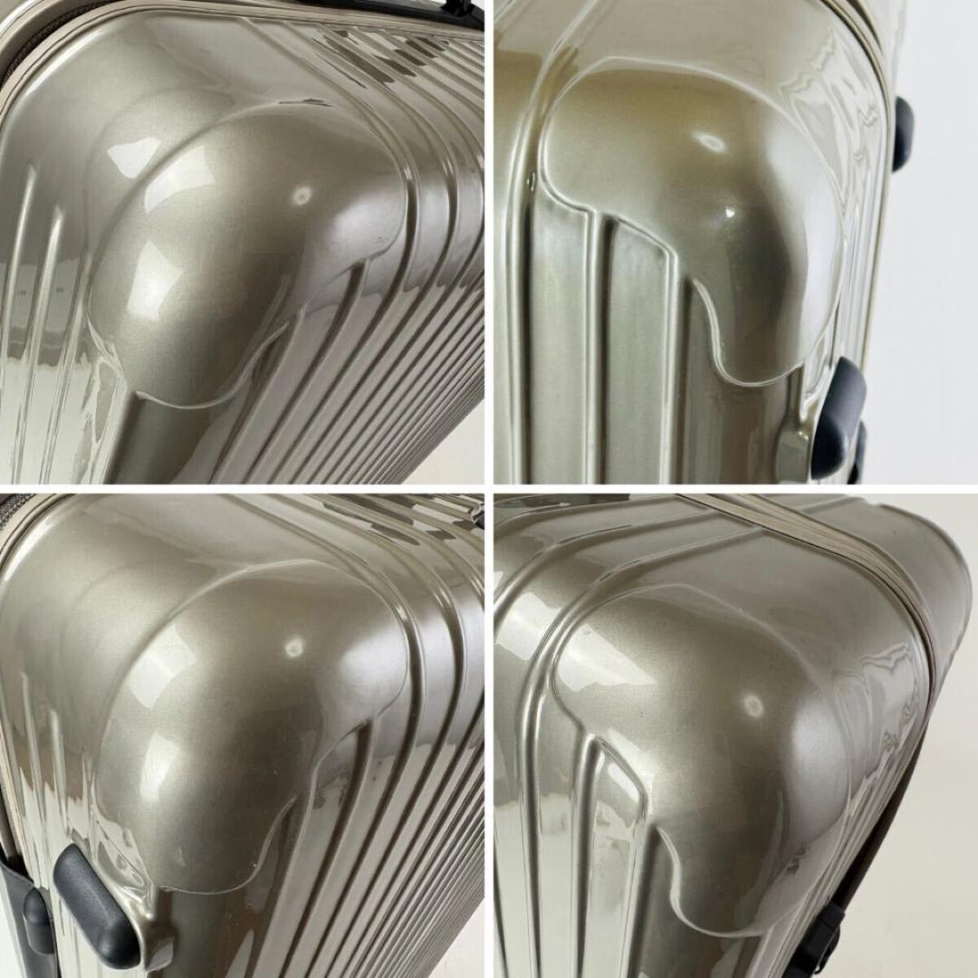 日本限定 極美品 リモワ サルサ ジャパン 104L 4輪 サンドゴールド