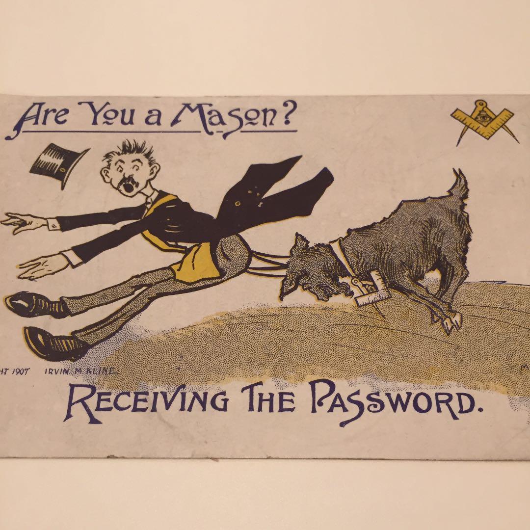 1907年 フリーメイソン フリーメーソン イルミナティ 手紙 ハガキ 都市伝説