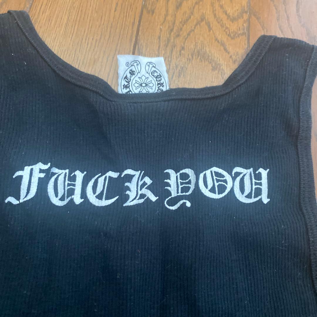 正規 クロムハーツ ビンテージ　正規品　ブラック 黒 タンクトップ