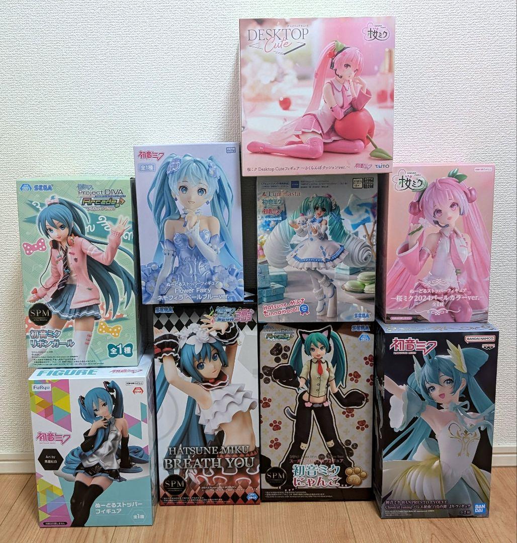 初音ミク フィギュア 9体セット まとめ売り 初音ミク フィギュア 9点