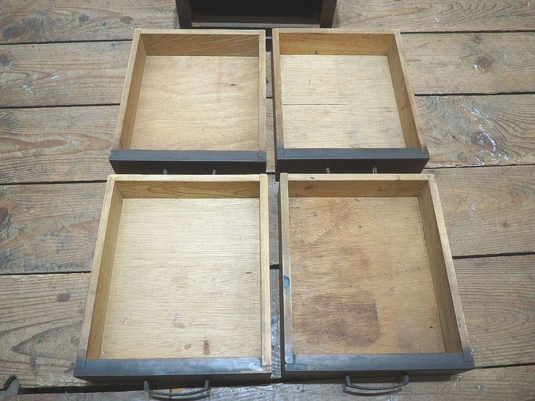 1317 ヴィンテージ レトロな小引き出し 収納棚 書類ケース 陳列台 古家具