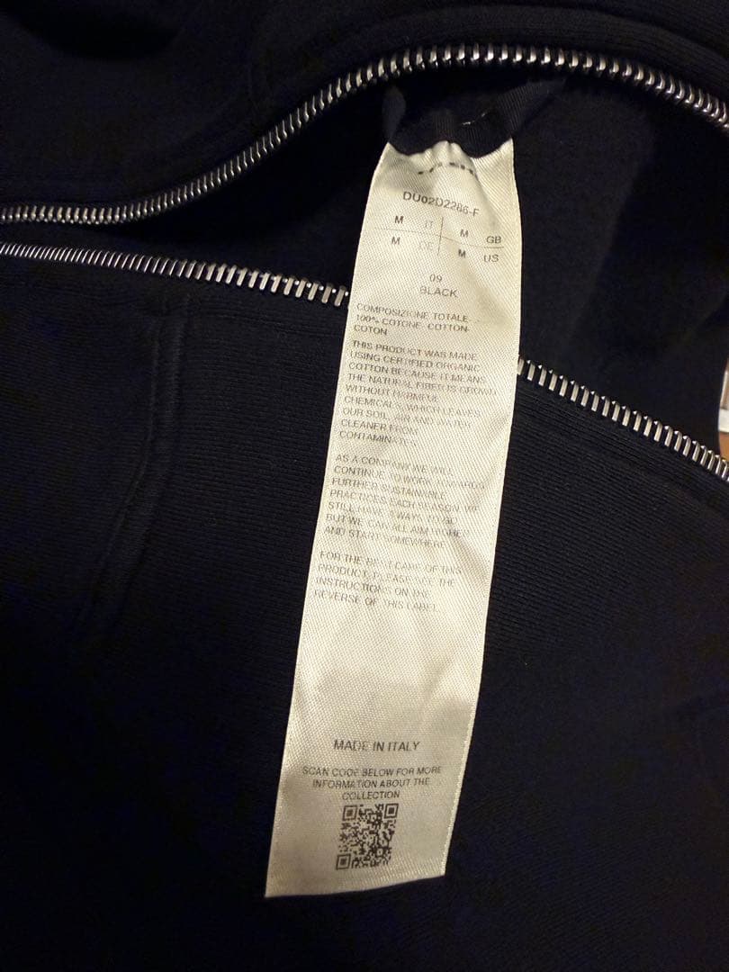 リックオウエンスDRKSHDW/マウンテンフーディ/F素材・サイズM