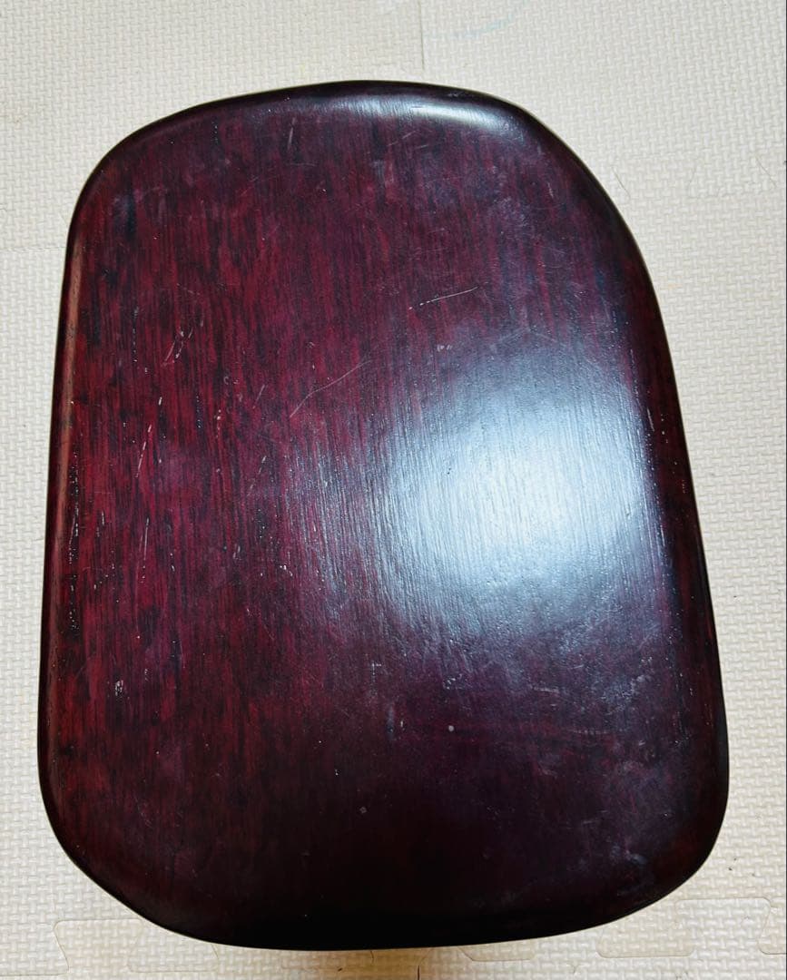 [極上珍品]房具 中国　清時代　古美術　硯紫檀蓋付き 松鶴綠端溪文房具