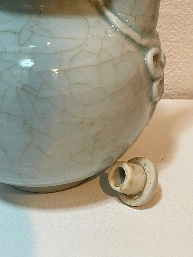 中国 北宋時代 青白磁 执壺 影青水注。