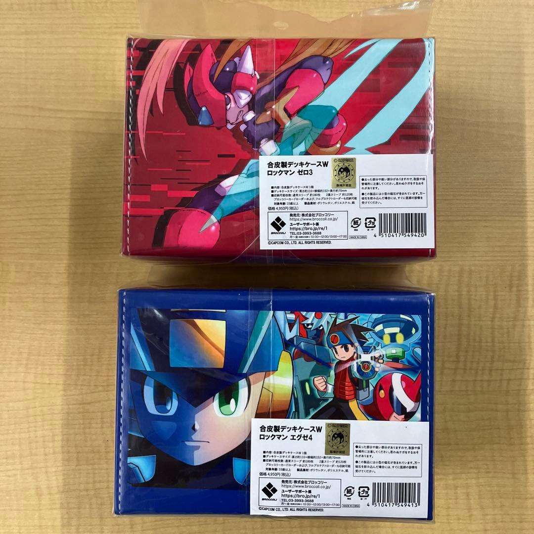合皮製デッキケ スW ロックマン エグゼ4 ゼロ3 セット 未開封 合皮