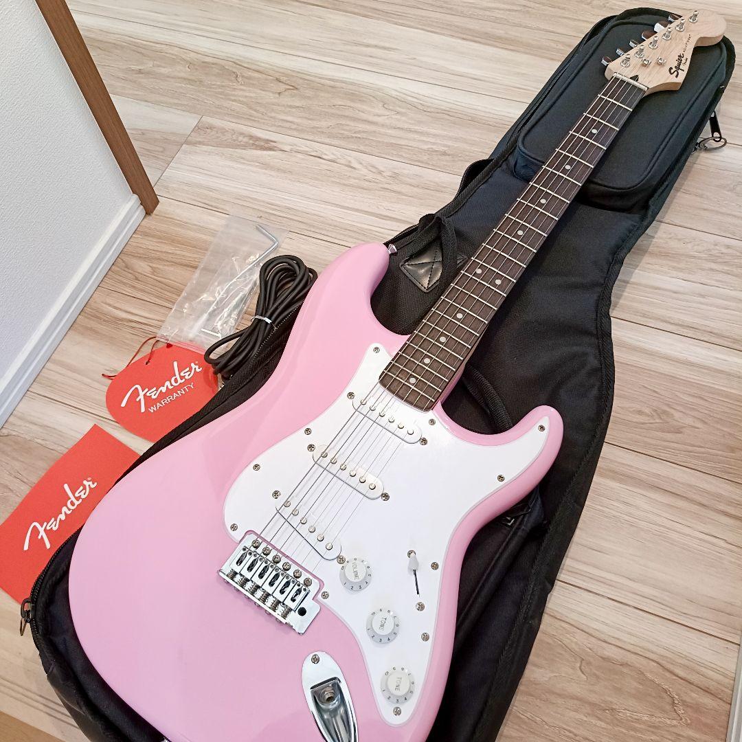 美品 ｜Squier ストラトキャスター ピンク ｜メンテ済 Squier by Fender Squier Sonic Stratocaster HT H (Flash Pink/Maple