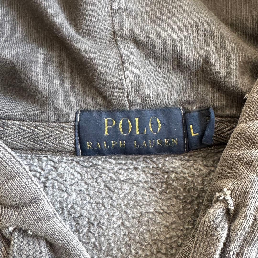 【美品】POLO RALPH LAUREN グレー パーカー