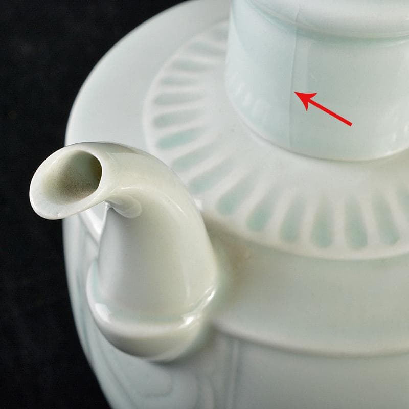 中国 影青 神獣摘 執壷 水注 輪花鉢 2点まとめて 時代箱付 M R6422B