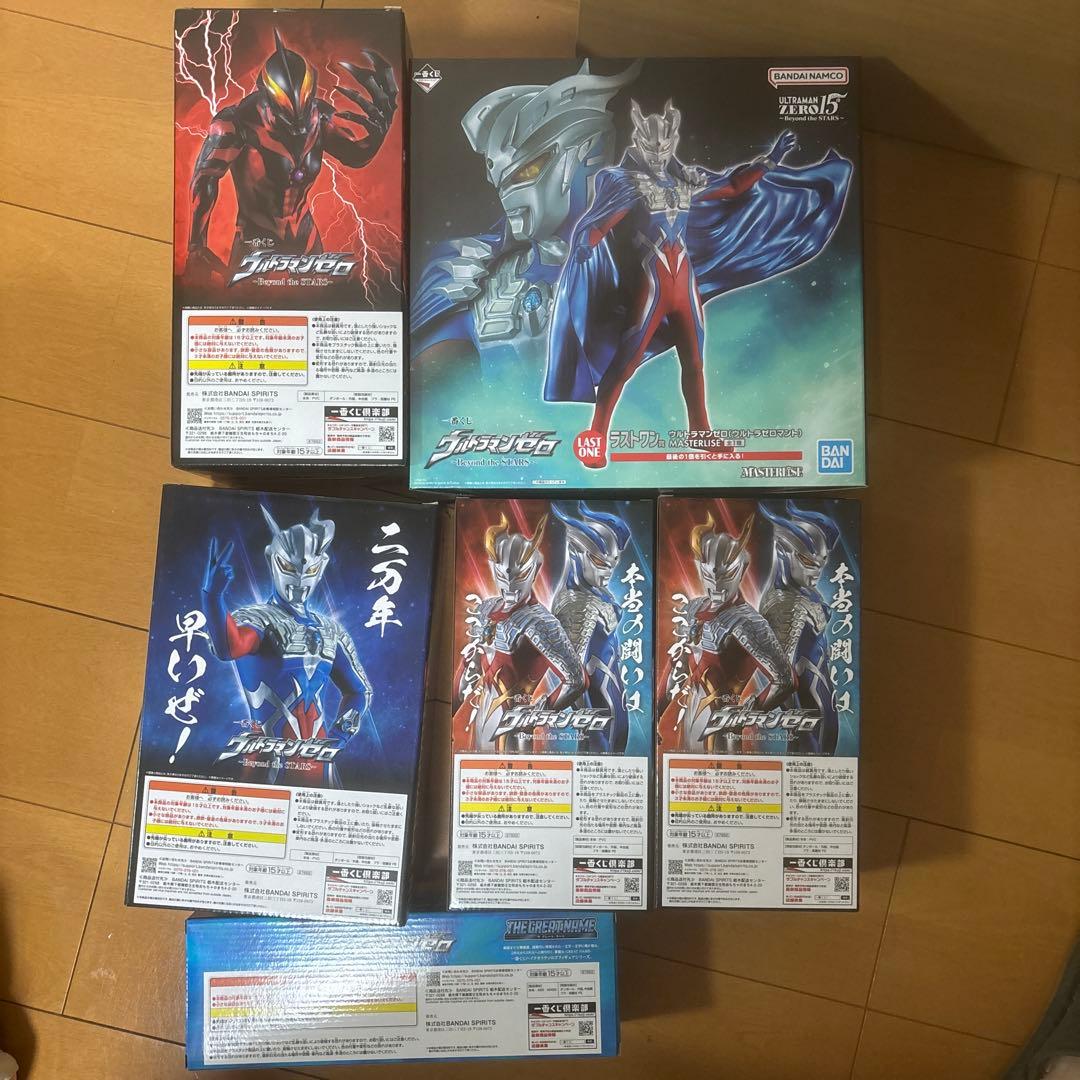 一番くじ ウルトラマンゼロ　フィギュア セミコンプリートセットBCDEFラスト賞