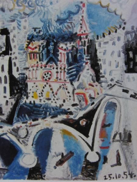 Ｎｏｔｒｅ　Ｄａｍｅ　超希少海外版画集版上額装付