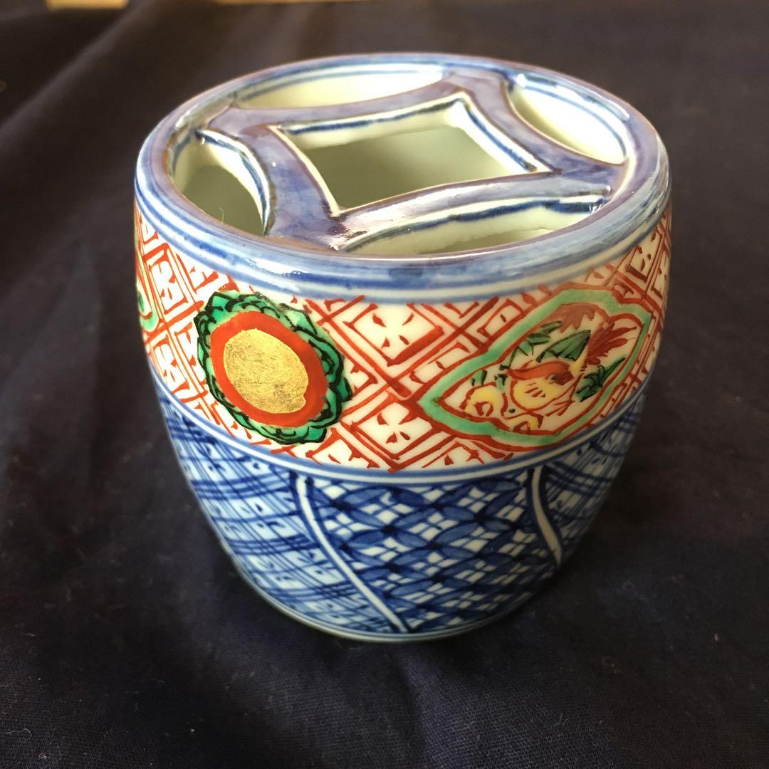 【お値段相談可】茶道具　皆具　赤絵　祥端　砂金袋　高野昭阿弥