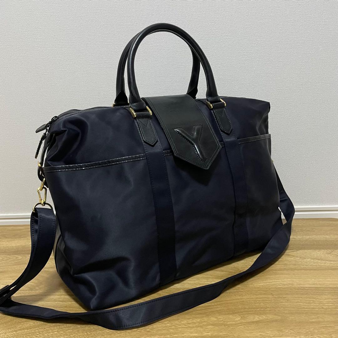 《美品》SAINT LAURENT（サンローラン）ナイロン×レザー ハンドバッグ