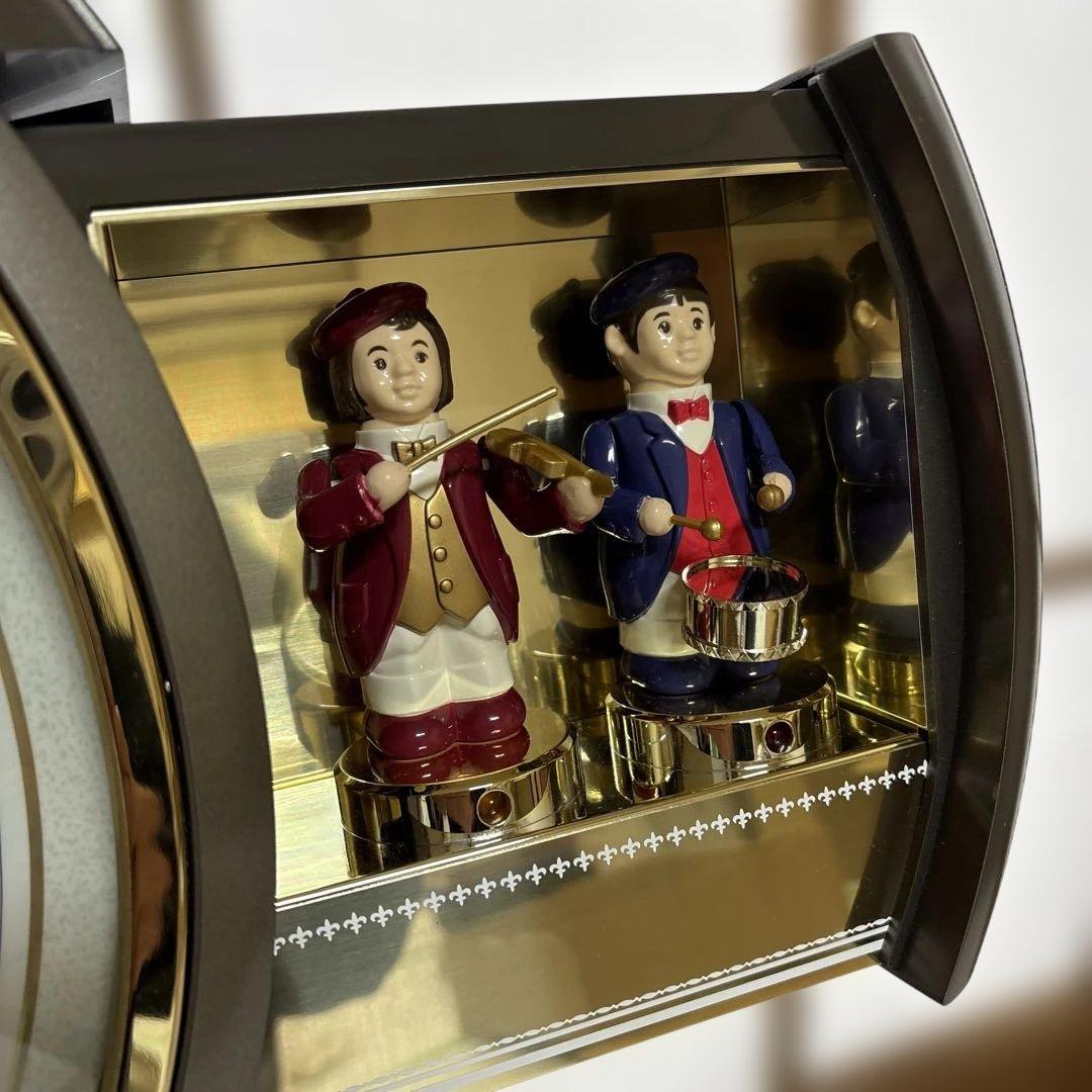 リズム時計工業　スモールワールド・音楽隊　からくり時計　美品