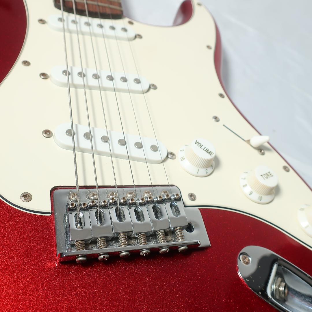 弦交換 Photogenic ストラトタイプ マッチングヘッドメタリックレッド