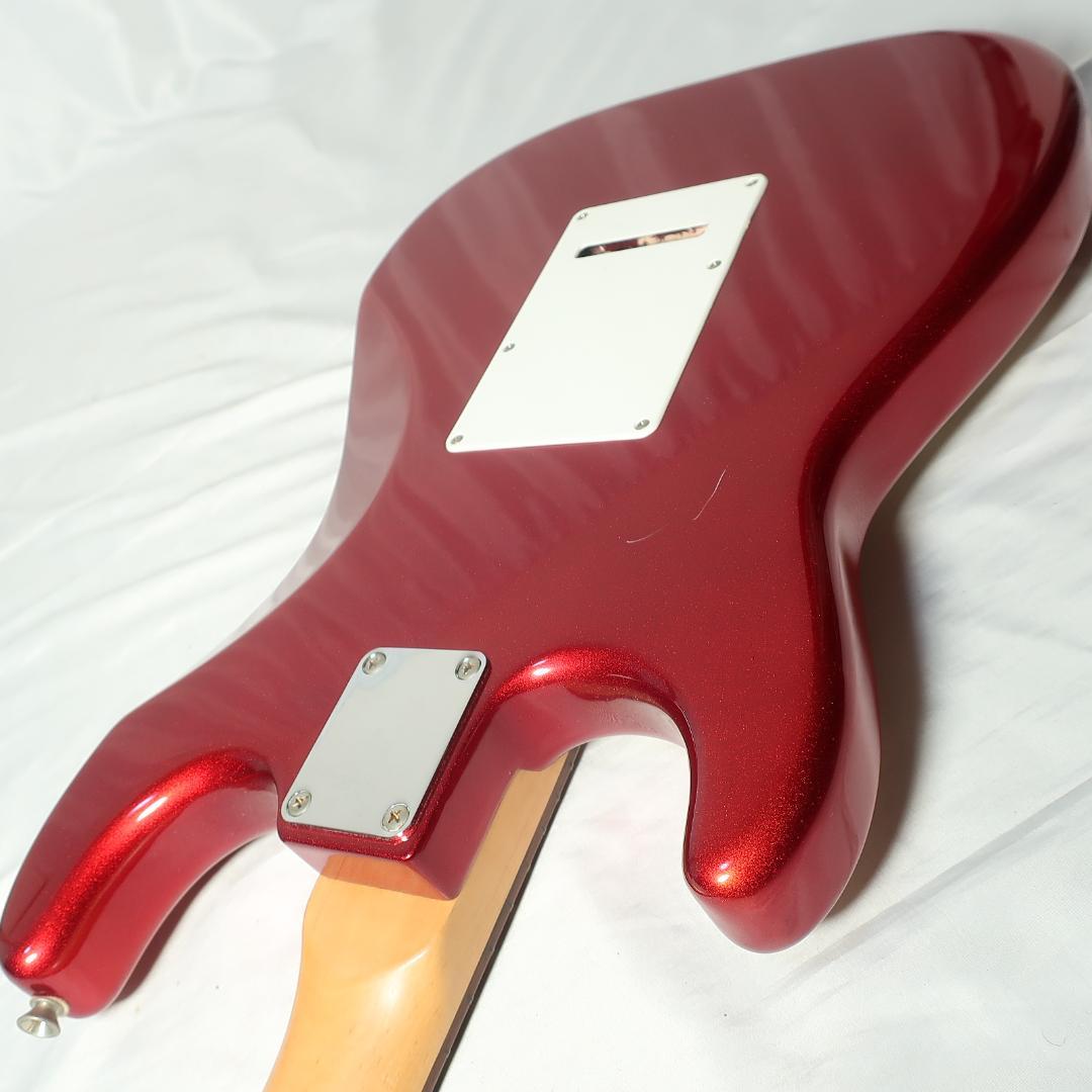 弦交換 Photogenic ストラトタイプ マッチングヘッドメタリックレッド