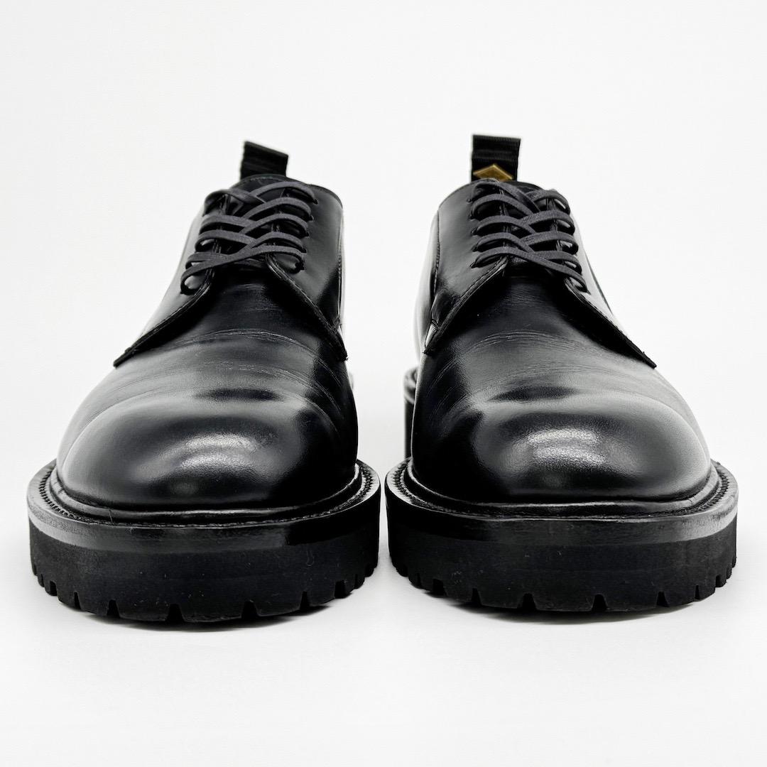 美品 WH ダブルエイチ WHS0010 ドレスシューズ 6 ブラック 革靴