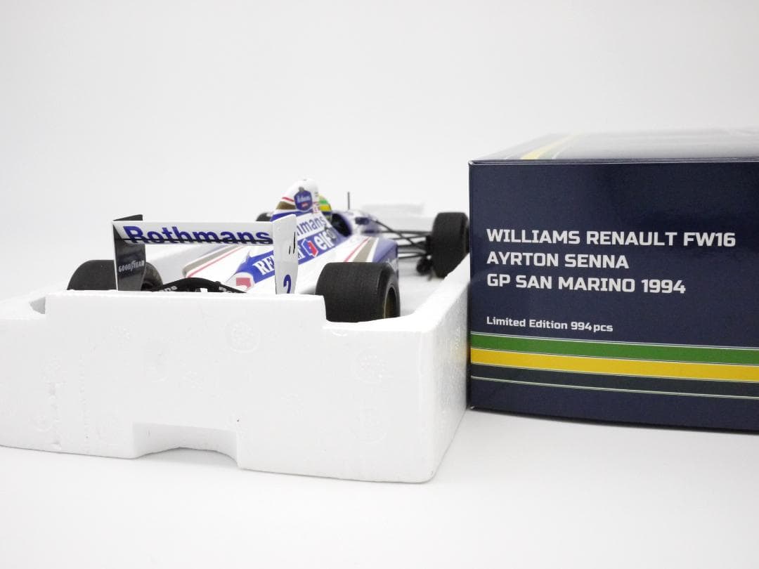 F31_VG30DET1/18 ウィリアムズ FW16ラストレースA.セナ