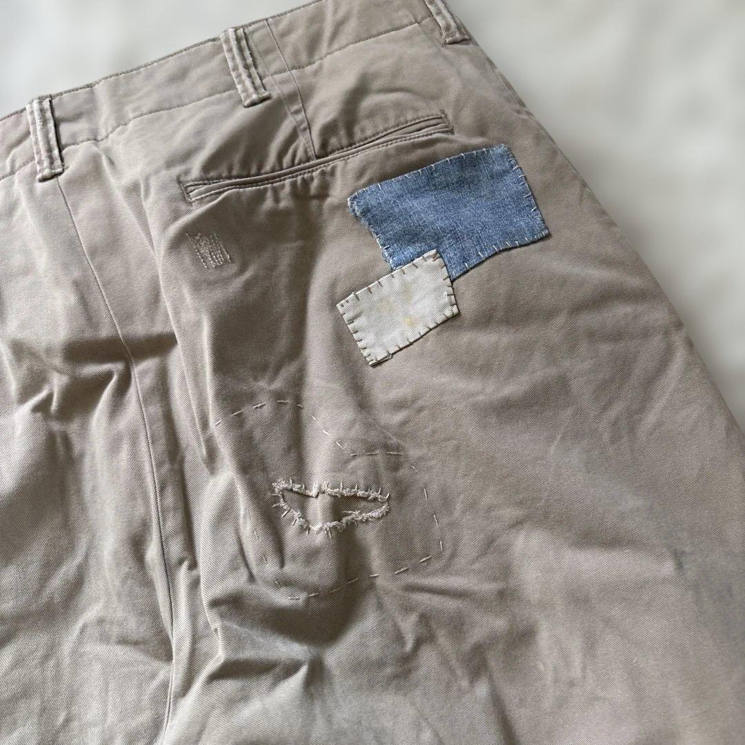 極美品！ポロ ラルフローレン リペア加工 クラッシュ チノパン ボトム