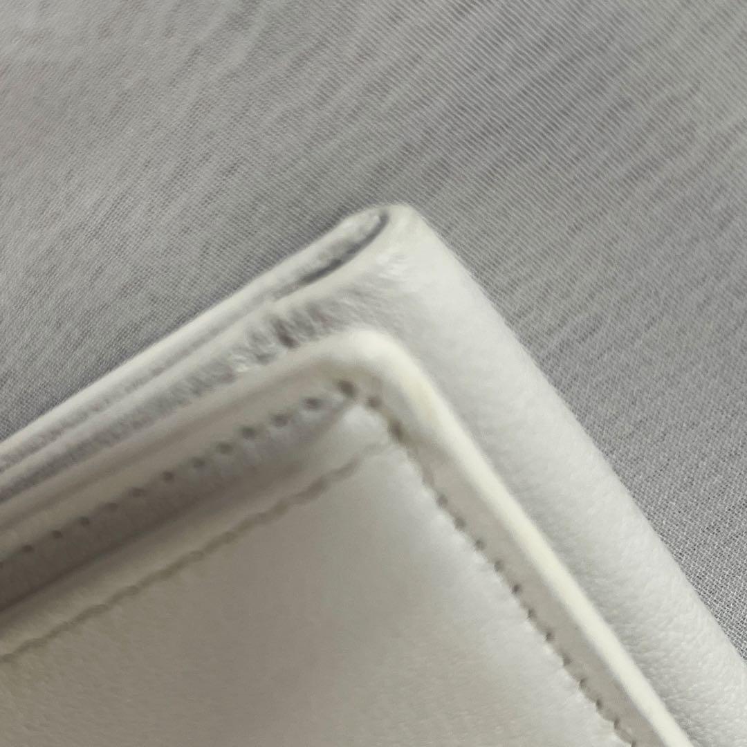 BALENCIAGA ペーパー ミニウォレット 三つ折り財布 白