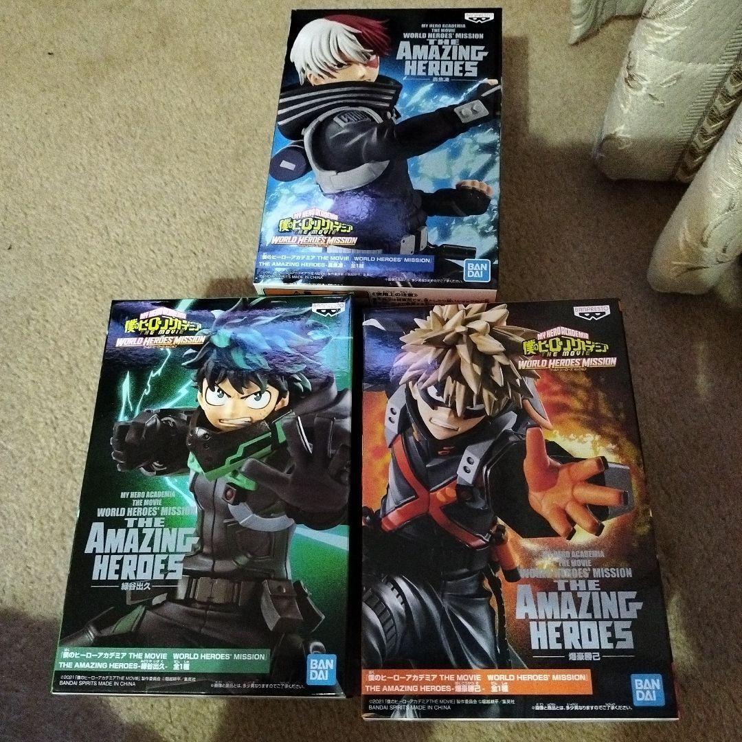 僕のヒーローアカデミア フィギュア 3体セット - メルカリ