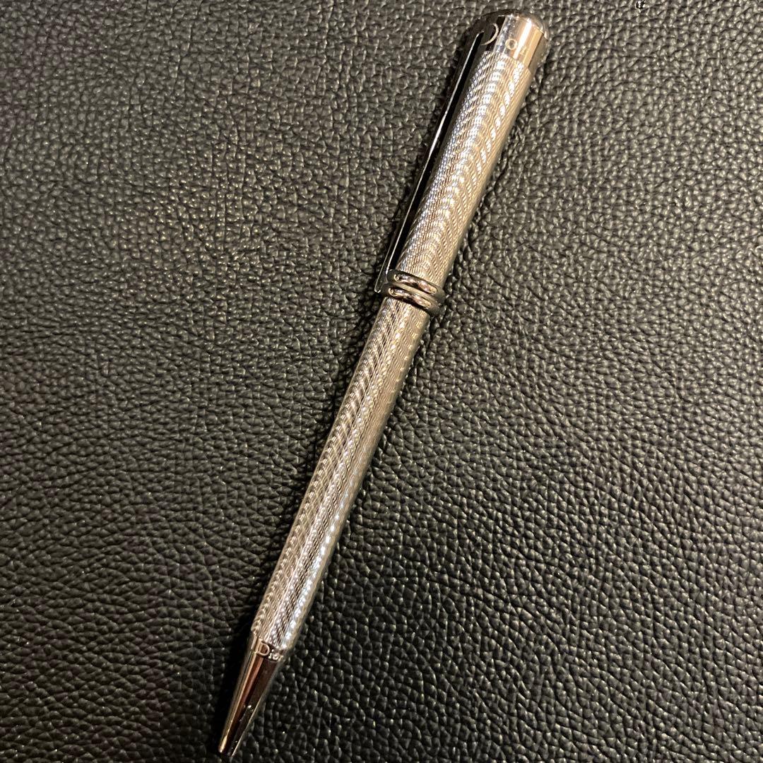 Dior シルバーボールペン ロゴ入り ショッパー 保存袋付き