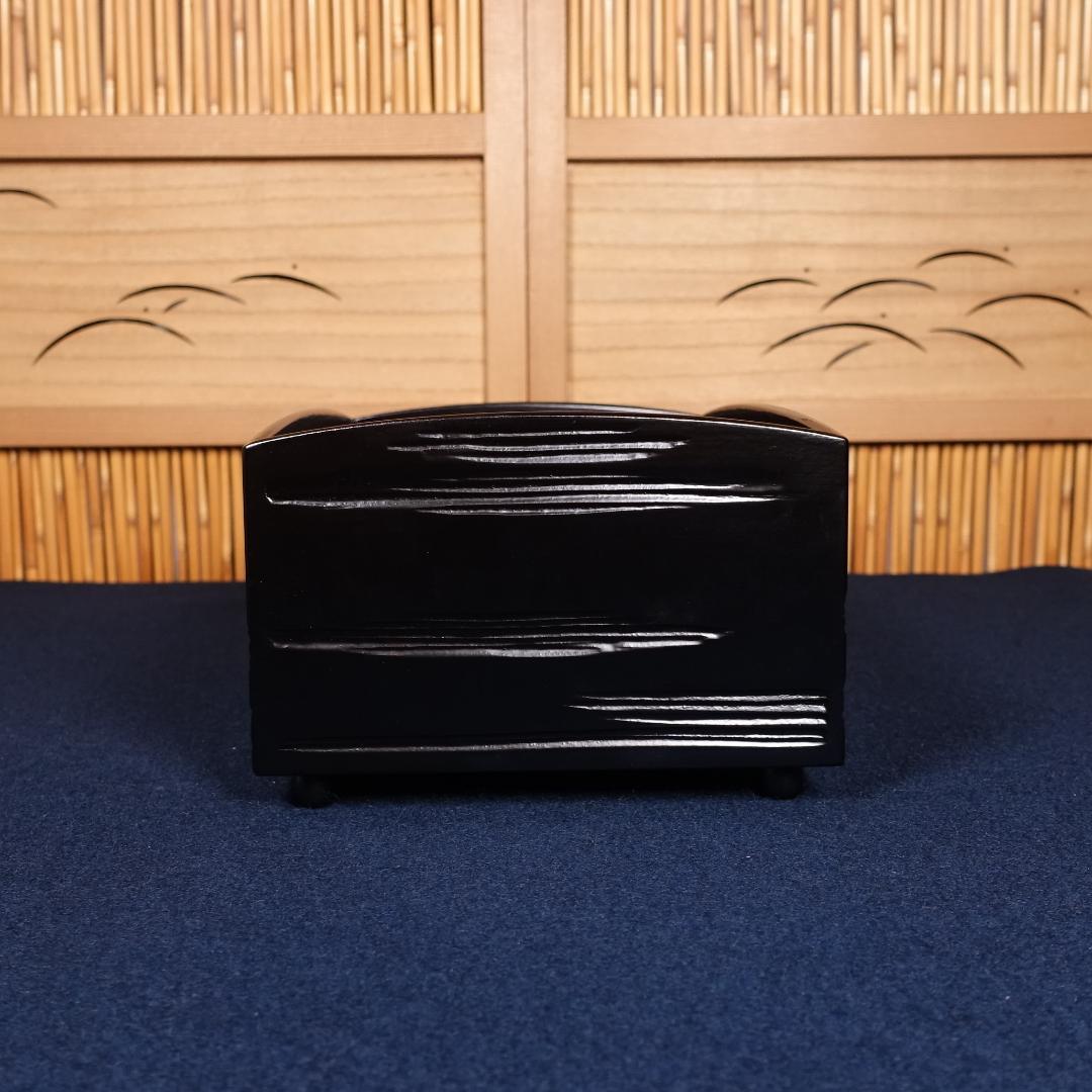 漆匠 川端近左 粒足煙草盆 共箱 茶道具 煙草道具 喫煙