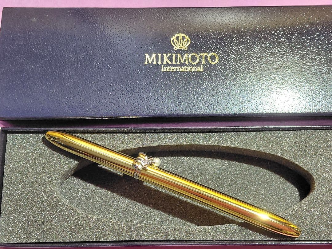 MIKIMOTO ゴールドボールペン インク出ない - メルカリ