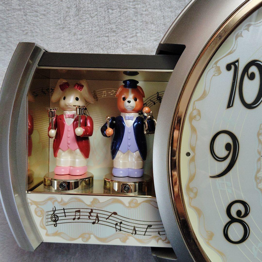 リズムからくり時計　スモールワールド音楽隊　電波時計
