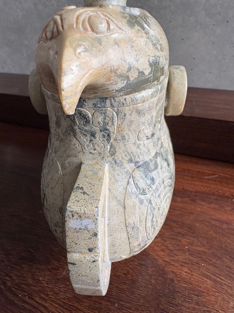 石？玉？の中国的な置物 中国美術 19cm 2.3 kg