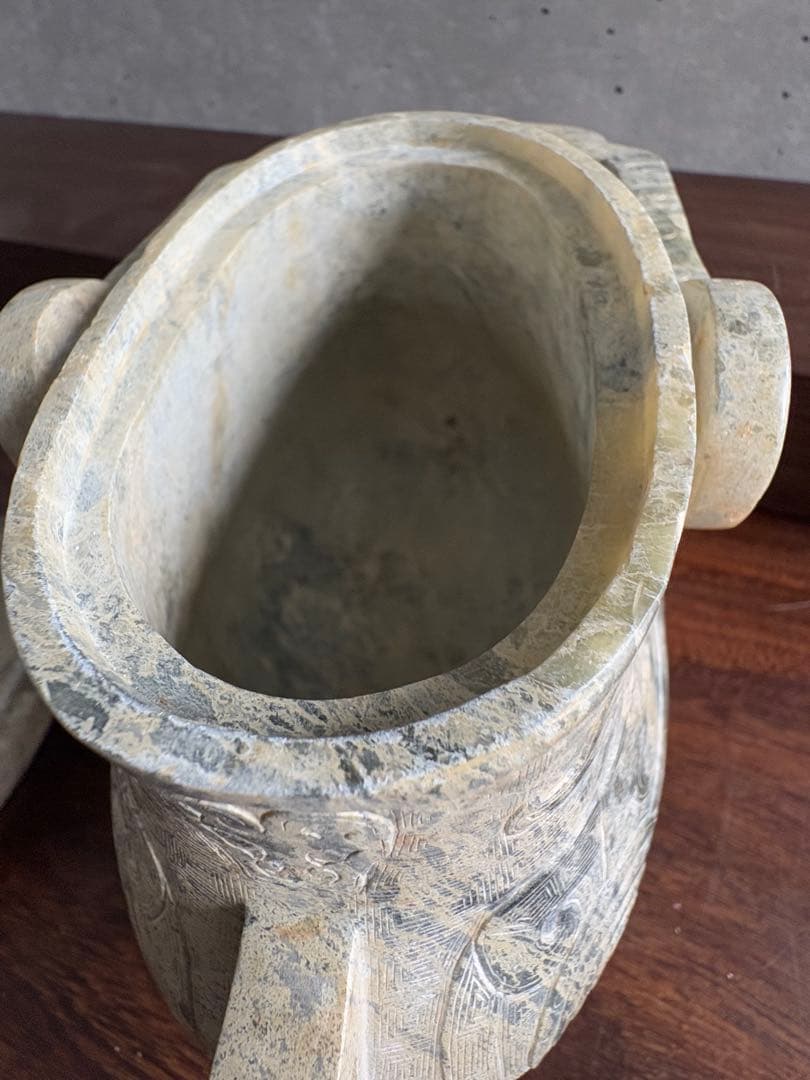 石？玉？の中国的な置物 中国美術 19cm 2.3 kg