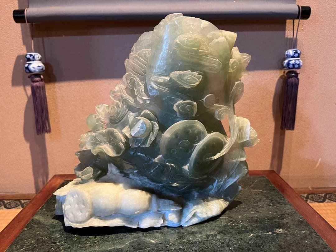 台湾 翡翠 天然石 観音像 ヒスイ 仏像 アウトレット 価格