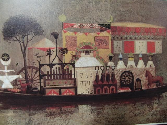 山本明比古、【Rの音舟】、希少な画集より、状態良好、新品高級額装付