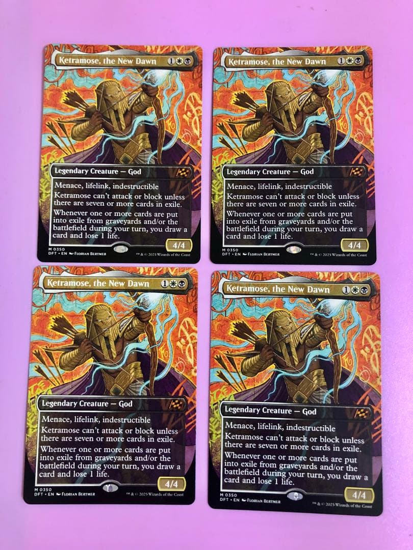 新たな夜明け、ケトラモーズ ボーダーレス 英語mtg 稀少個体 新たな