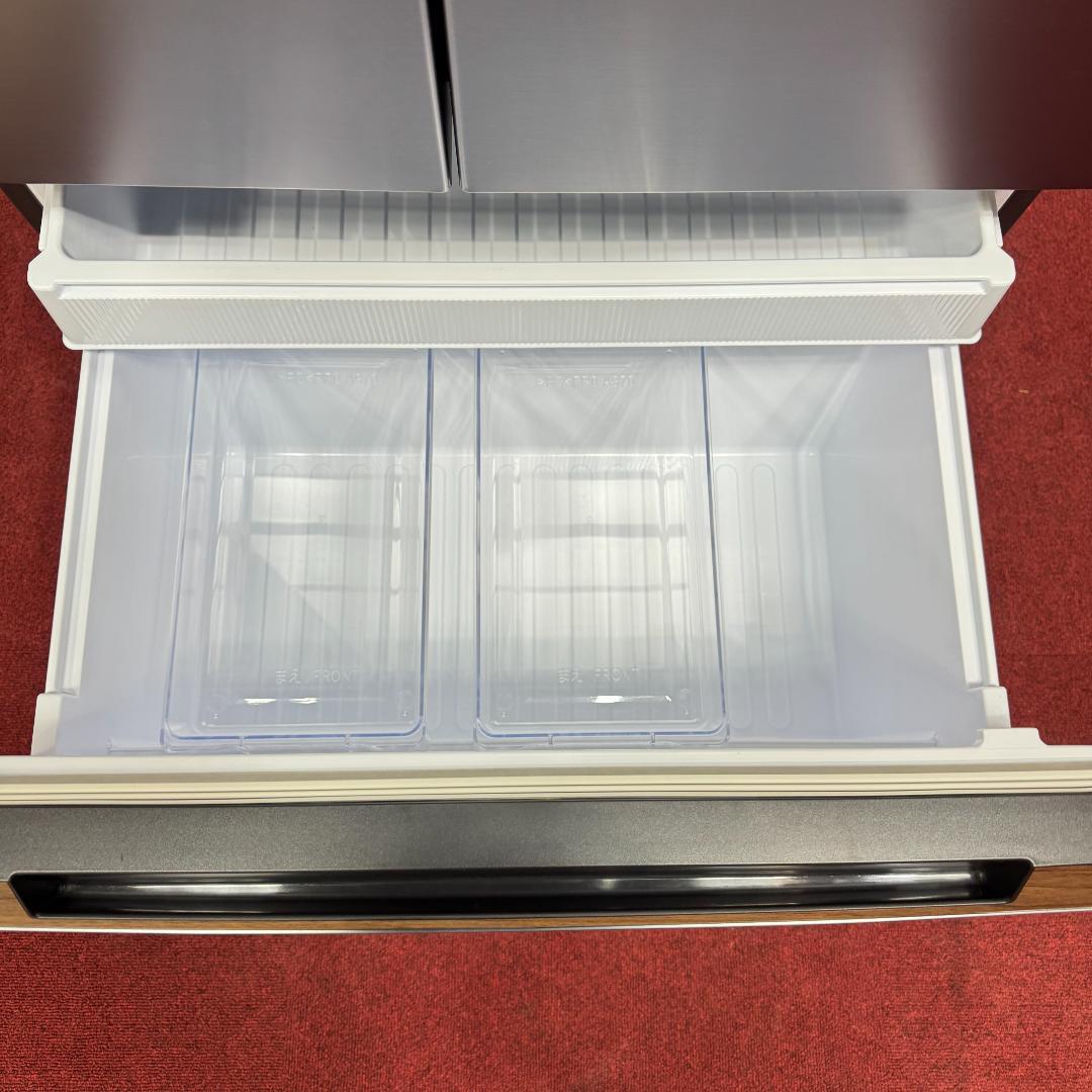 都内23区配送無料　美品シャープ6ドア冷蔵庫457L　2021年製　製氷有