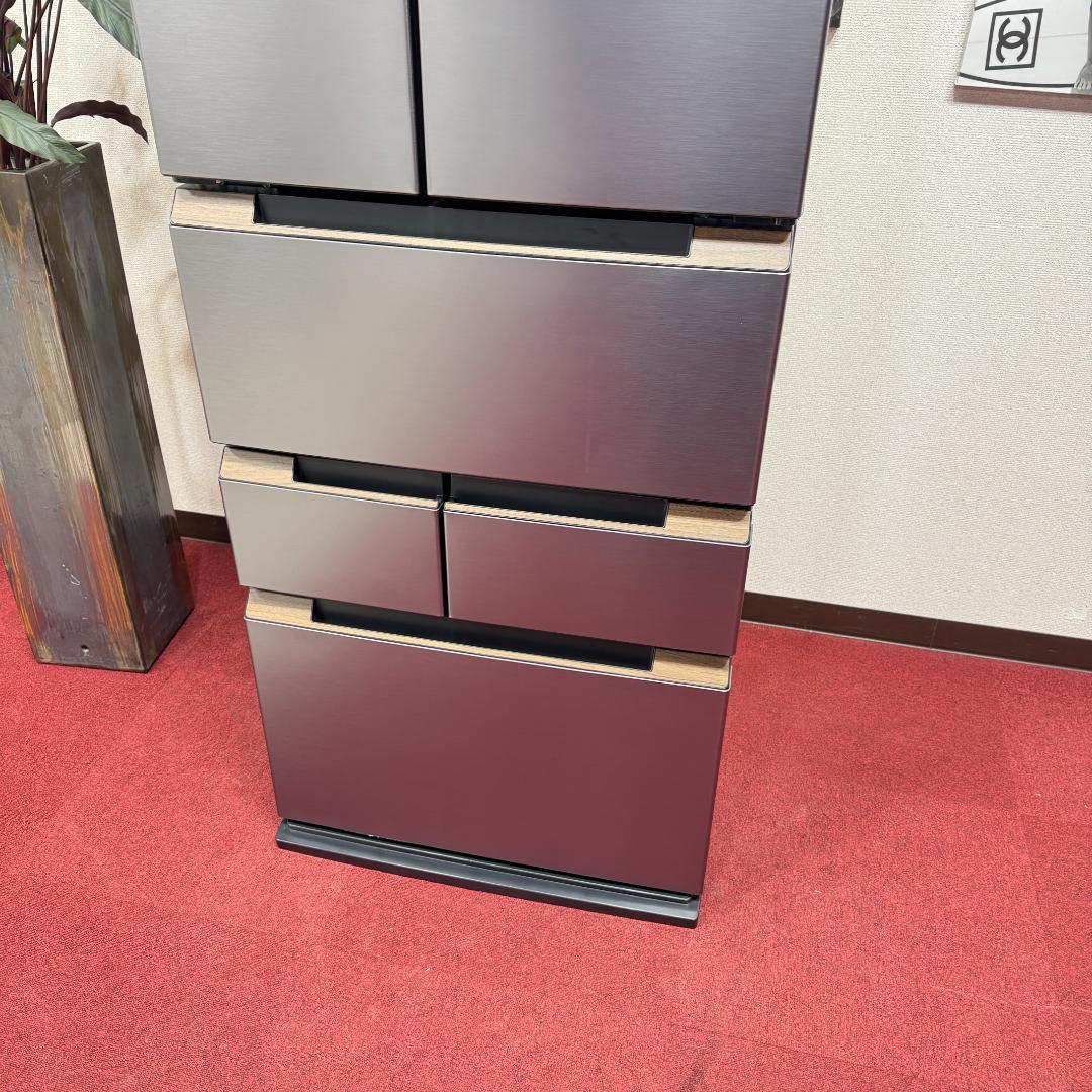 都内23区配送無料　美品シャープ6ドア冷蔵庫457L　2021年製　製氷有