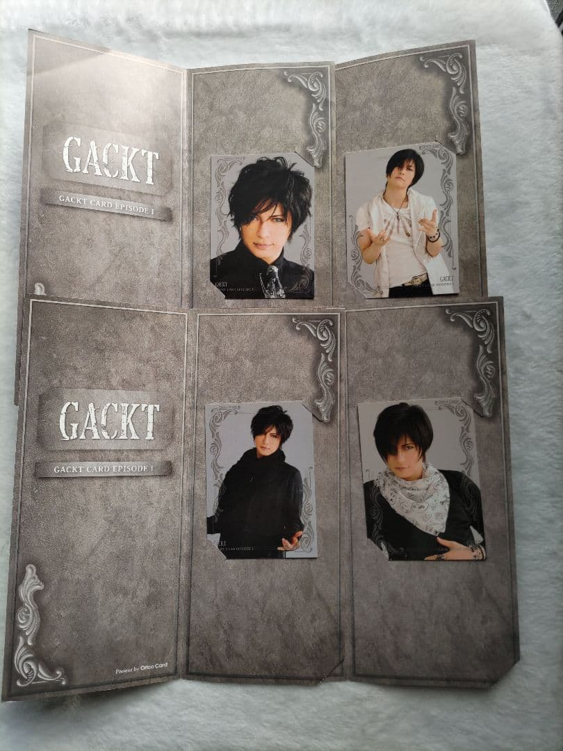 GACKTトレーディングカード台紙(直筆サイン)、専用フレーム