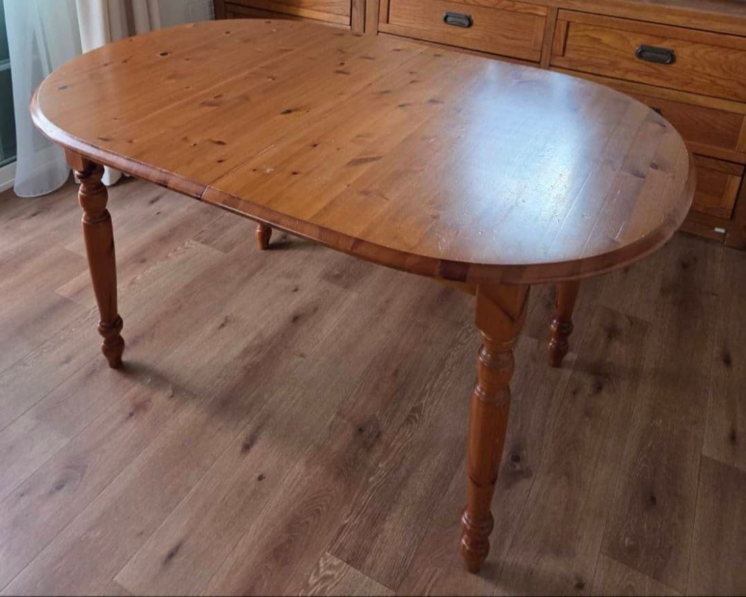 伸長式ダイニングテーブルセット US製 アメリカ家具 ヴィンテージ家具