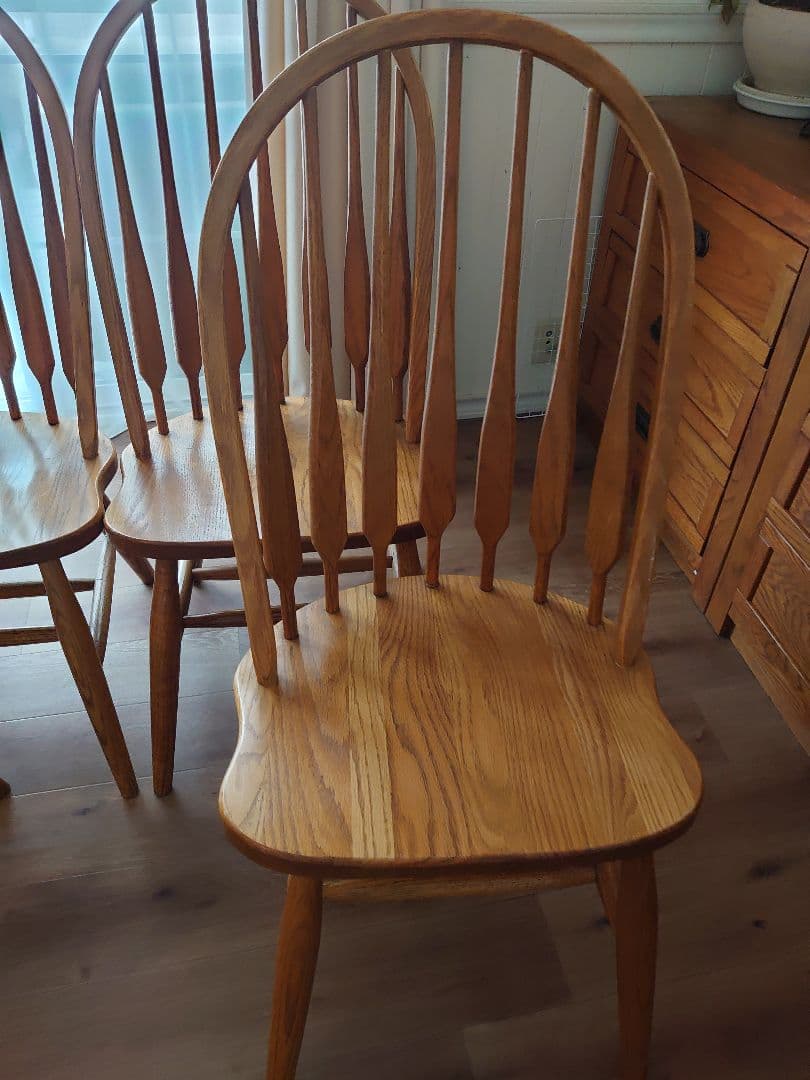 伸長式ダイニングテーブルセット US製 アメリカ家具 ヴィンテージ家具