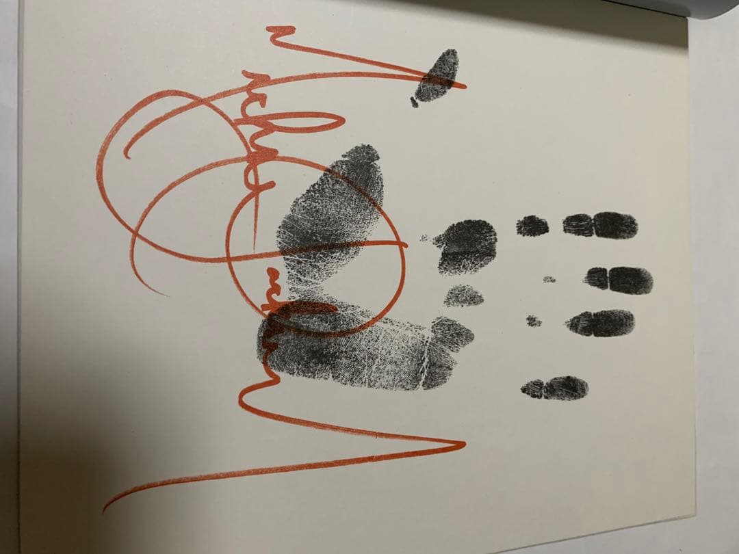 マイケルジャクソン 1987年 ジャパンツアーサイン入り手形色紙